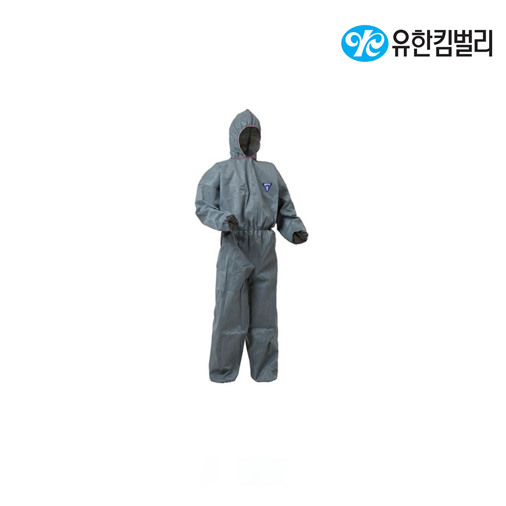 유한킴벌리 크린가드 A20 원피스 회색 SP보호복 후드타입(대형/특대형),공업사스토어