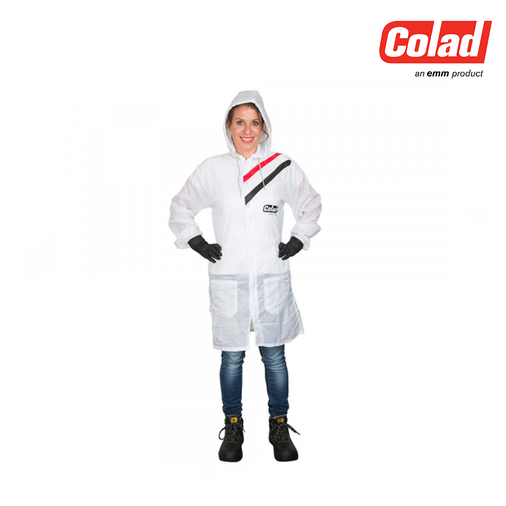 콜라드 나일론 코트형 흰색 도장복(M/L),공업사스토어