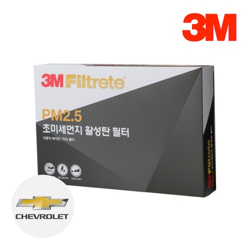 3M PM2.5 에어컨 활성탄 필터 황사 꽃가루 초미세먼지 차단 (쉐보레 차종용),공업사스토어