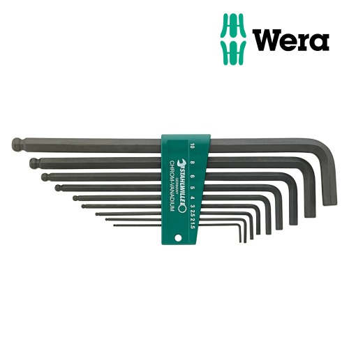 WERA (베라) 볼렌치세트(96432601) (1.5mm~10mm, 9pcs),공업사스토어
